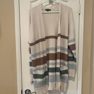 Love Tree Multicolor Striped Cardigan